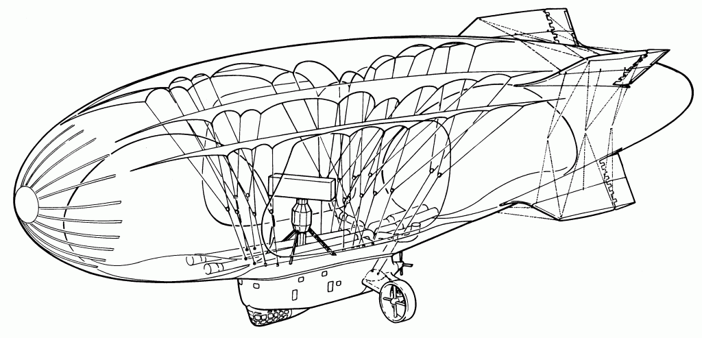 US Navy's YEZ-2A airship